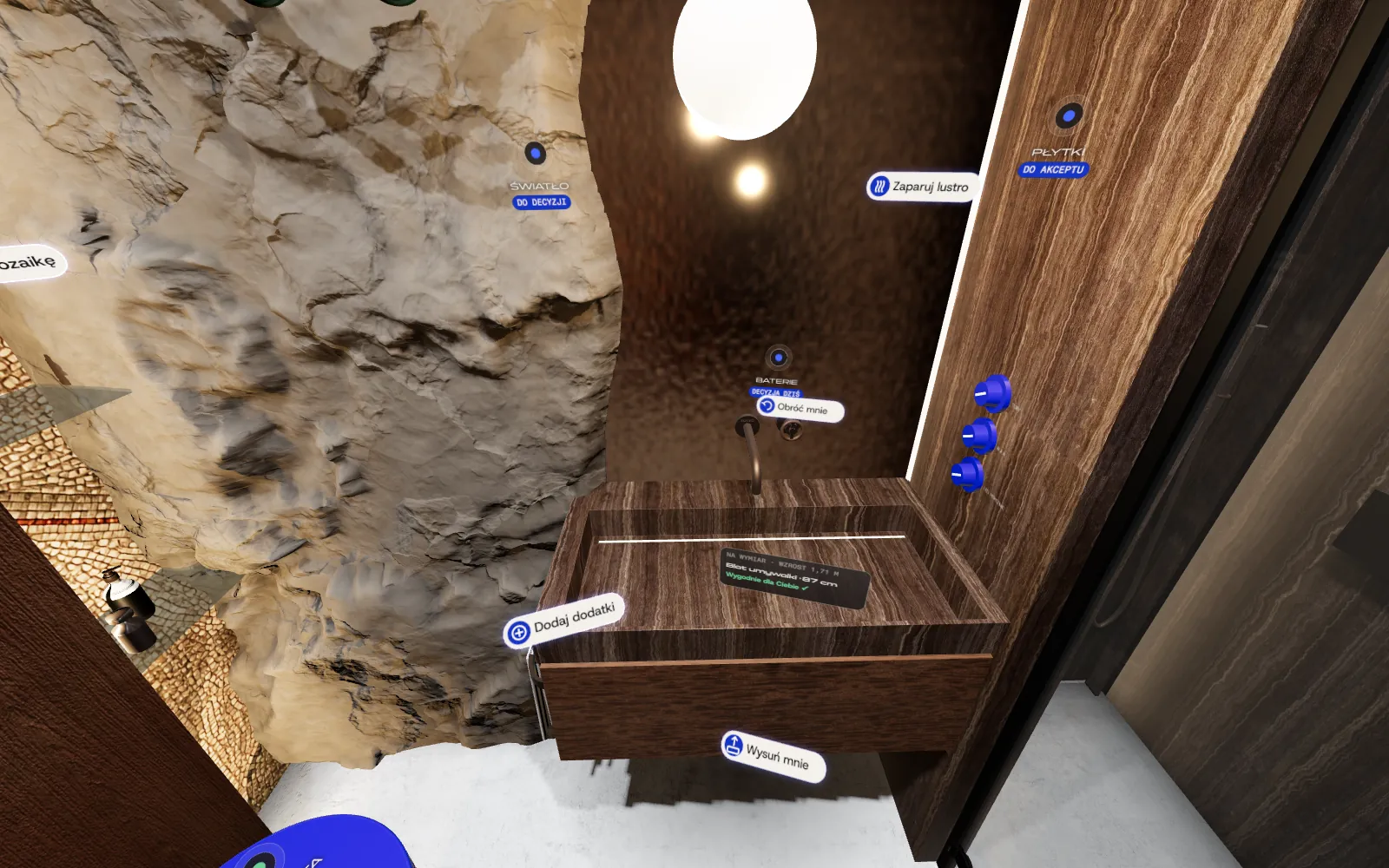 Umywalka w Cohaos Immersive bez dodatków